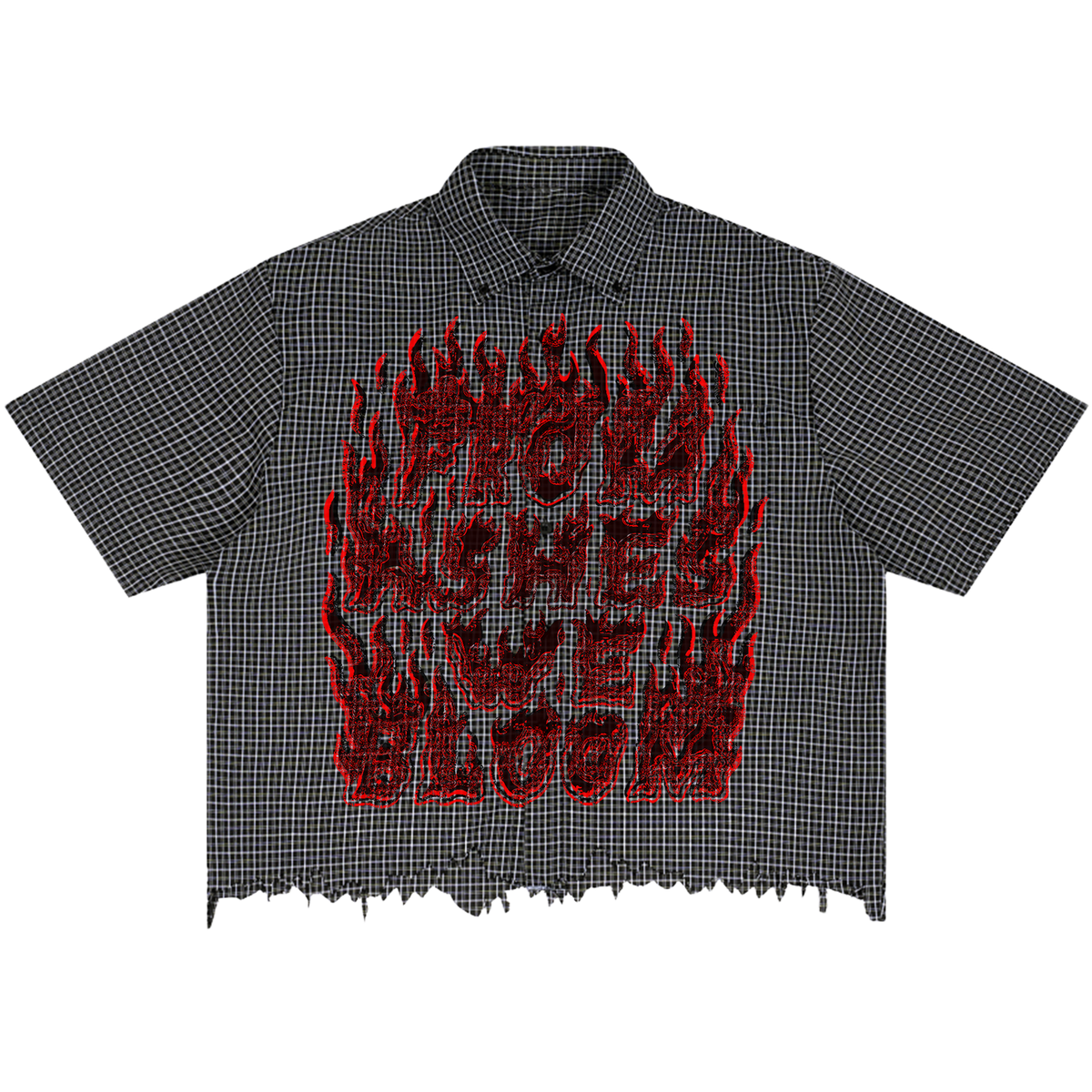 Bloom Distress Button Up